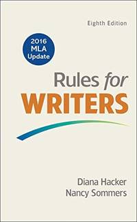 RULES FOR WRITERS WITH 2016 MLA