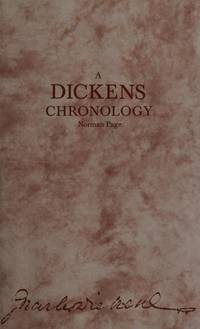 A Dickens Chronology by Page, Norman - 1988