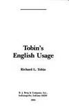 Tobin's English usage