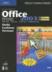 image of Microsoft Office 2003 : Brief Concepts and Techniques, Brief, 2nd Edition