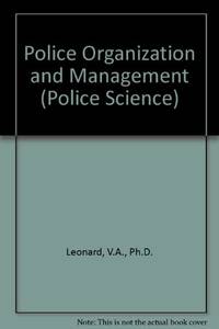 Police Organization and Management