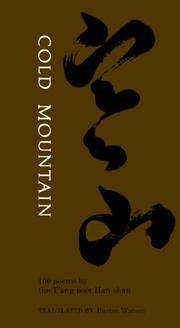 Cold Mountain: One Hundred Poems By the by Watson, Burton