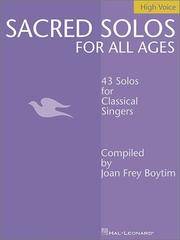 SACRED SOLOS FOR ALL AGES HIGH VOICE