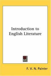 cover of Introduction to English Literature