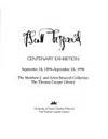 F. Scott Fitzgerald: Centenary Exhibition September 24, 1896-September 24, 1996 The Matthew J....