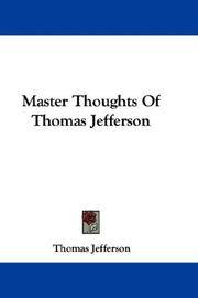 image of Master Thoughts Of Thomas Jefferson