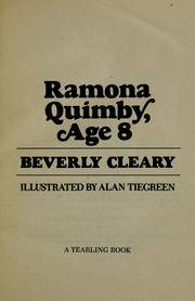 RAMONA QUIMBY AGE 8 (Ramona Quimby (Paperback))