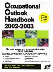 OCCUPATIONAL OUTLOOK HANDBOOK 2002-2003 by US Dept. of Labor - Hardcover - 2002 - from Folded Corner Books (SKU: 010349)