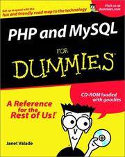 PHP and MySQL For Dummies? (For Dummies (Computers)) by Valade, Janet