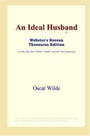 image of An Ideal Husband (Webster's Korean Thesaurus Edition)