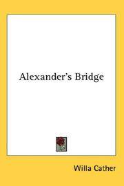 cover of Alexander's Bridge