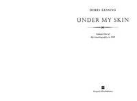 Under My Skin: My Autobiography to 1949 (Signed)