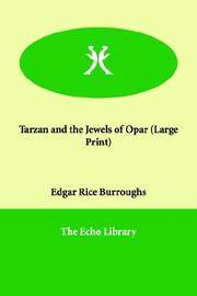 image of Tarzan and the Jewels of Opar (Large Print)