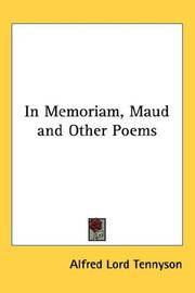 image of In Memoriam, Maud and Other Poems
