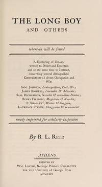 Long Boy and Others : Where-in Will be Found a Gathering of Essays, Written to Divert and...