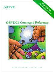 OSF DCE Command Reference Release 1.1 (MATLAB Curriculum Series)