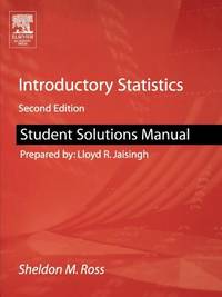 INTRODUCTORY STATISTICS STUDENT SOLUTIONS MANUAL ; 2/ E