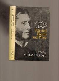 Matthew Arnold: Selected Poems and Prose (Everyman's University Library)