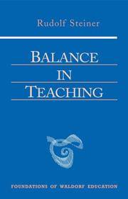 image of Balance in Teaching: Stuttgart September 15-22, 1920 and October 15-16, 1923 (Foundations of Waldorf Education)