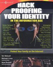 HACK PROOFING YOUR IDENTITY IN THE INFORMATION AGE