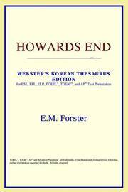 image of Howards End (Webster's Korean Thesaurus Edition)