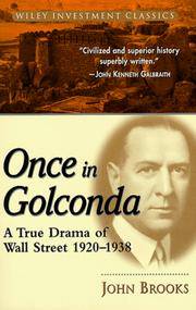 image of Once in Golconda: A True Drama of Wall Street 1920-1938