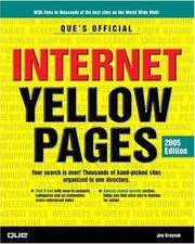 Que's Official Internet Yellow Pages, 2005 Edition.