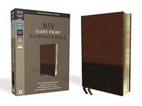 cover of Holy Bible: New International Version, Reference Bible, Brown, Imitation Leather, Red Letter Edition, Comfort Print