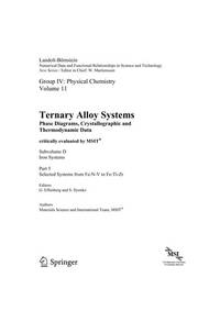 Selected Systems from Al-B-C to B-Hf-W (Landolt-BÃ¶rnstein: Numerical Data and...