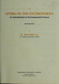 cover of Living in the environment: An introduction to environmental science