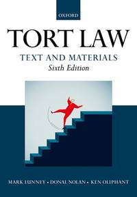 Tort Law: Text and Materials de Oliphant, Ken/ Nolan, Donal - 2017