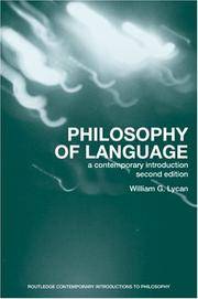 PHILOSOPHY OF LANGUAGE. A Contemporary…