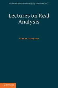 Lectures on Real Analysis.
