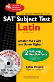 SAT Subject Test: Latin w/ CD-ROM (REA) - The Best Test Prep for (SAT PSAT ACT (College...
