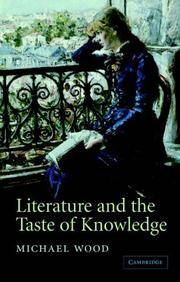 image of Literature and the Taste of Knowledge (The Empson Lectures)