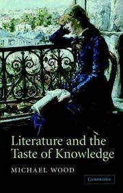 Literature and The Taste Of Knowledge