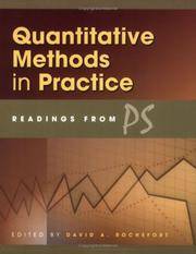 Quantitative Methods in Practice: Readings from PS Rochefort, David A.