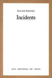 cover of Incidents