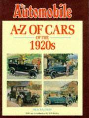 A-Z Of Cars Of the 1920s