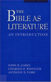 The Bible As Literature: An Introduction