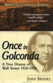 image of Once in Golconda: A True Drama of Wall Street 1920-1938