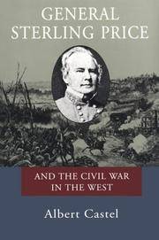 cover of General Sterling Price and the Civil War in the West