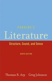 Perrine's Literature: Structure, Sound, and Sense by Greg Thomas R.; Johnson - Hardcover - 2005-07-01 - from Your Online Bookstore (SKU: 141300654X-4-23180633)