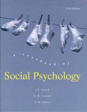 A Textbook of Social Psychology