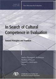 In Search of Cultural Competence in Evaluation Toward Principles and Practices No. 102