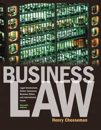 image of Business Law: Legal Environment, Online Commerce, Business Ethics, and International Issues