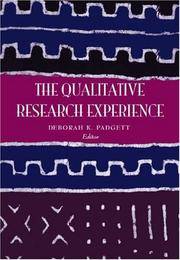 The Qualitative Research Experience (Research, Statistics, & Program Evaluation)