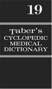 Taber's Cyclopedic Medical Dictionary, 19th Indexed