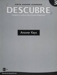 DESCUBRE, nivel 1 - Lengua y cultura del mundo hispnico - Student Activities Book (English and...