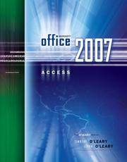 Microsoft Office Access 2007 Introductory (The O'leary Series)